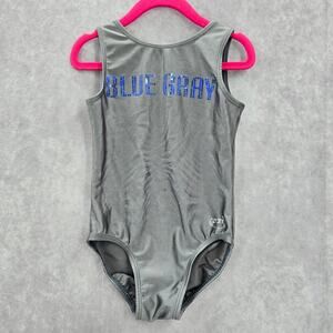 Blue Gray Rhinestones Bathing Suit One Piece Swimwear Leotard 12/18 Months‎